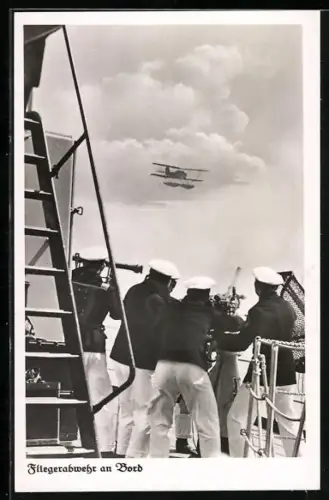 AK Fliegerabwehr an Bord eines Schiffes der Kriegsmarine