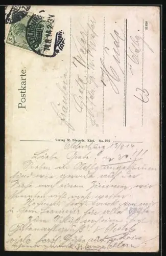 AK Kriegsschiff, Hochseetorpedoboot in voller Fahrt