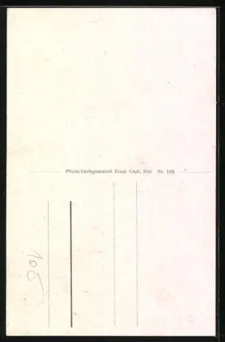 AK Kiel, Schlachtschiff Gneisenau der Kriegsmarine, Blick auf den kleinen Kiel, Hafenpartie