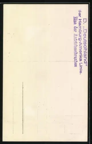 Foto-AK Antriebsschraube des Passagierschiffes Deutschland