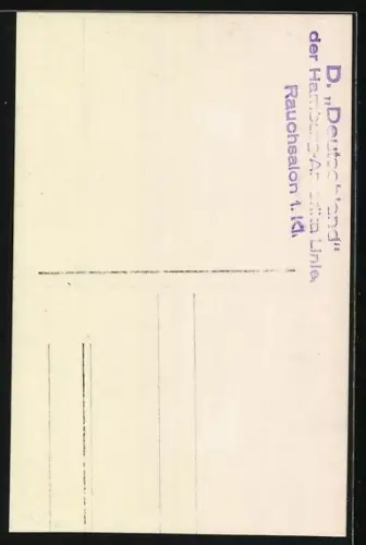 Foto-AK Passagierschiff Deutschland der H.-A.-Linie, Rauchsalon, 1. Klasse