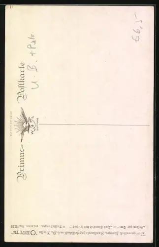 Künstler-AK Matrosen eines U-Bootes beschiessen Flugzeug