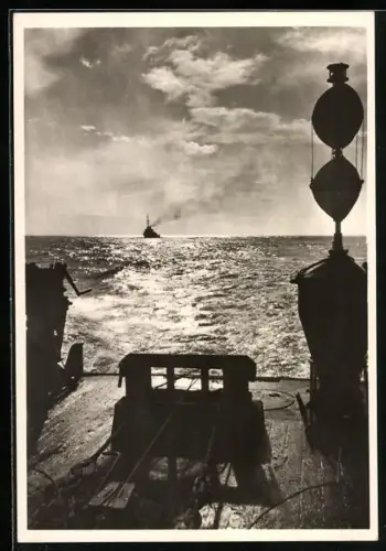 AK Minensuchboote der Kriegsmarine auf Stichfahrt