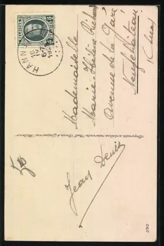 Künstler-AK Castelli: Kleiner Junge spricht ein Mädchen zum ersten Mal an