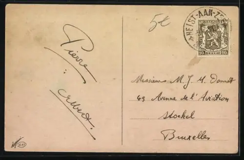 Künstler-AK Castelli: Mädchen tanzen um einen Osterkorb, Ostergruss