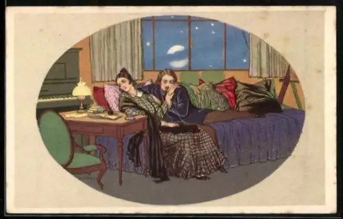 Künstler-AK Dario Gobbi: Frau wendet sich von einem Mann ab