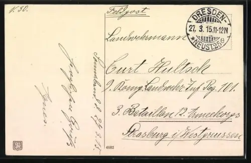 Künstler-AK P. O. Engelhard (P.O.E.): die herzlichsten Ostergrüsse, Soldaten tragen Ostereierkorb