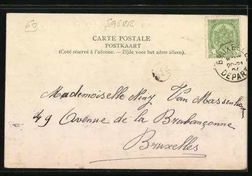 Künstler-AK Xavier Sager: Drei Jungen mit Fellmützen beim Fischen