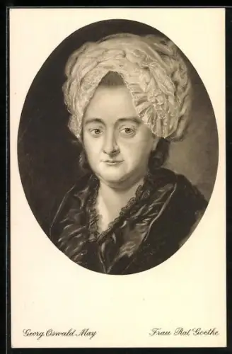 AK Frankfurt, Goethe Musoeum, Portrait Catharina Elisabeth Goethe
