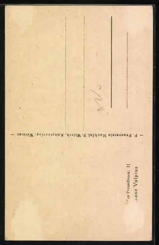 AK Christiane Vulpius, Goethes Freundin