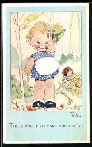 Künstler-AK Mabel Lucie Attwell: These ought to make you happy!