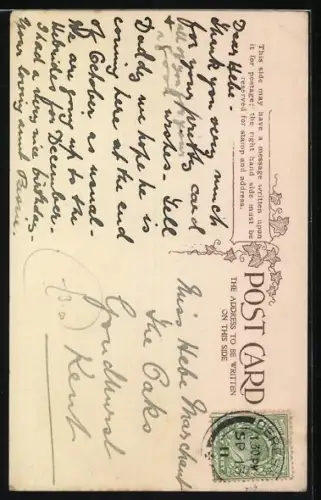 Künstler-AK I.M.J.: Junge umarmt Mädchen