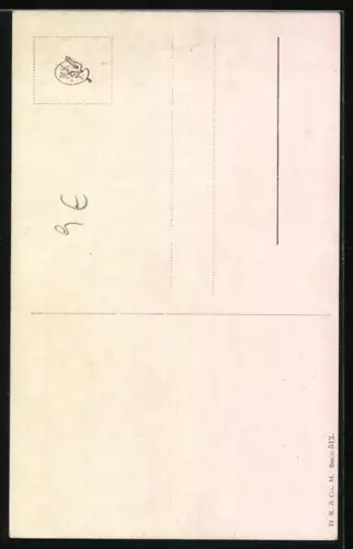 Künstler-AK August Müller - München: Collie mit schwarz-weiss-braunem Fell