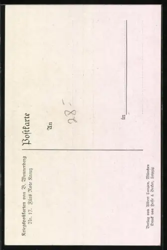 Künstler-AK Brynolf Wennerberg: Nr.17, Sanitätshund wird belohnt