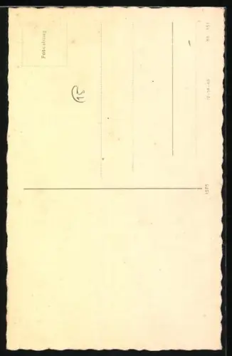 AK Schäferhund mit heraushängender Zunge