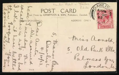 AK Dawlish, Seen from the Royal Hotel