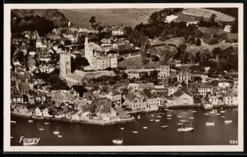 AK Fowey, Aerial view of the town