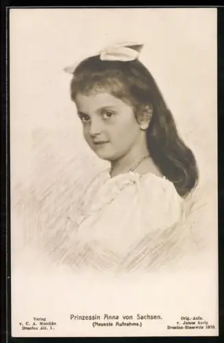 AK Prinzessin Anna von Sachsen