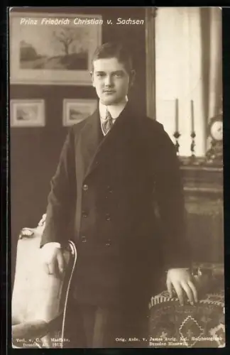 AK Prinz Friedrich Christian von Sachsen