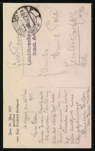 AK S. M. König Friedrich August von Sachsen, 1917