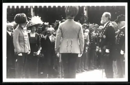 AK Kaiser Franz Josef I. von Österreich bei Adelstreffen