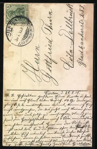 AK Kaiser Franz Josef I. von Österreich in Paradeuniform mit Säbel