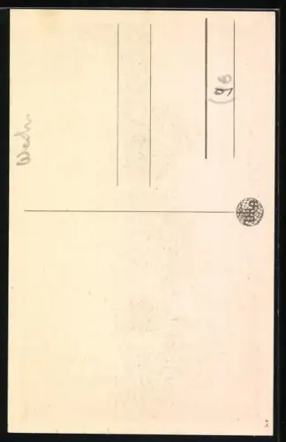 AK Weihnachtsmann und Weihnachtsengel mit Puppe am Tannenbaum, Weihnachtsgruss