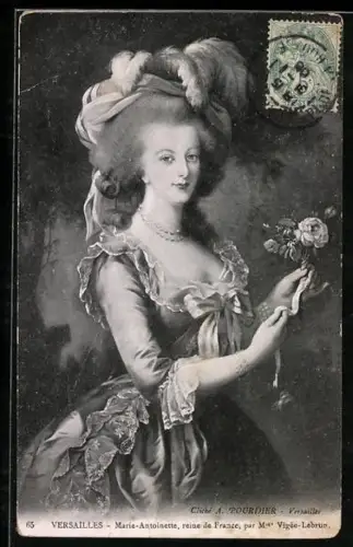 AK Marie-Antoinette, Reine de France, Portrait