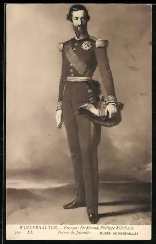 AK Francois Ferdinand-Philippe d`Orléans, Prince de Joinville, Portrait