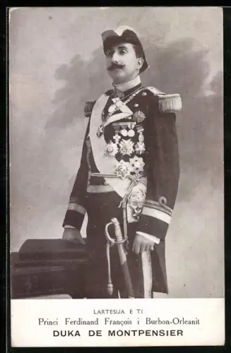 AK Princi Ferdinand Francois i Burbon-Orleanit, Duka de Montpensier, Portrait