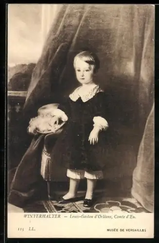 AK Louis-Gaston d`Orleans, Comte d`Eu, Portrait