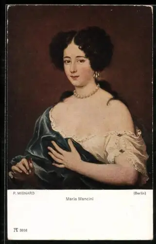 AK Maria Mancini, Mätresse Ludwig XIV., Portrait