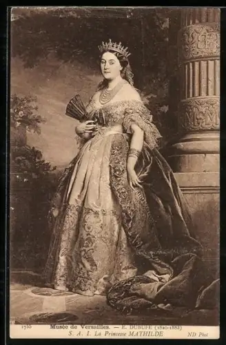 AK La Princesse Mathilde, Portrait