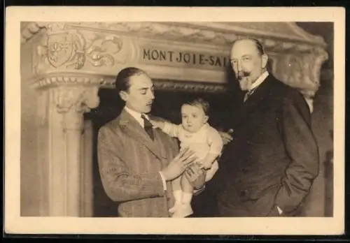 AK Trois Générations: Duc de Guise, Comte de Paris et son fils Prince Henri de France