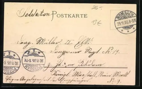 AK Napoleon als Kriegsgefangener in Wilhelmshöhe, mit Ney, Murat, Dr. Conneau