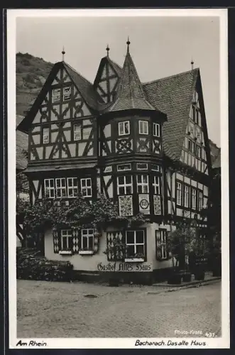 AK Bacharach /Rh., Das alte Haus, Gasthof