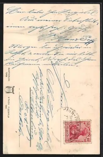 AK Bacharach /Rh., Ortsansicht von der Ruine Stahleck aus