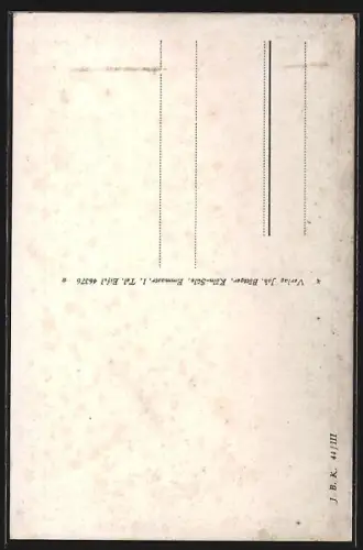 Künstler-AK Bacharach /Rh., Gasthaus Altes Haus und Betrunkene
