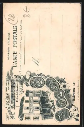 AK Chartres, Rue du Bourg avec vue sur la cathédrale et charrette à cheval