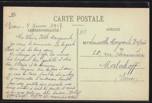 AK Dreux, Grande-Rue animée avec passants et boutiques