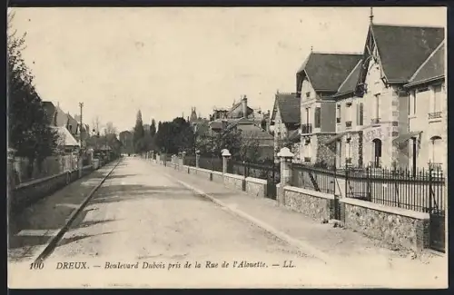 AK Dreux, Boulevard Dubois pris de la Rue de l`Alouette
