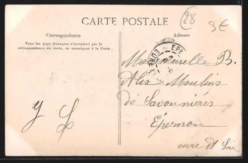 AK La Chapelle-Royale, Route de Gault avec des chevaux et attelage