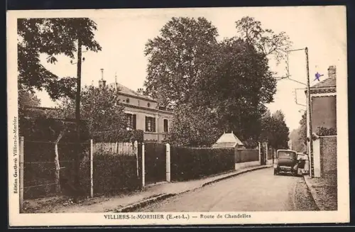 AK Villiers-le-Morhier /E.-et-L., Route de Chandelles