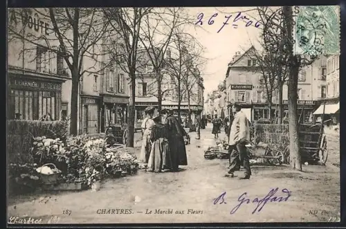 AK Chartres, Le Marché aux Fleurs