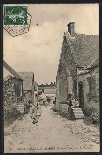AK Saint-Léger-des-Aubées /Eure-et-Loir, La Montée