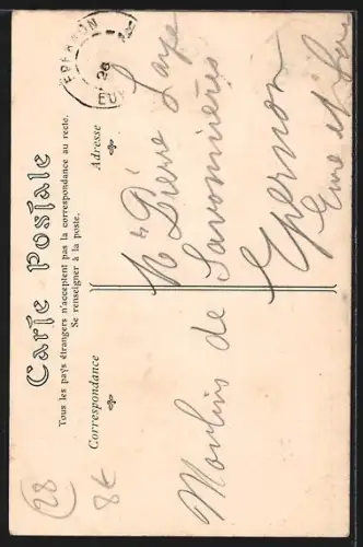 AK Saint-Léger-des-Aubées /Eure-et-Loir, La Montée