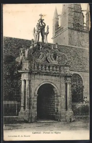 AK Carnac, Portail de l`église