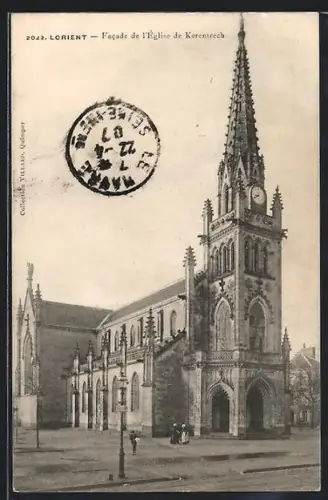 AK Lorient, Facade de l`Église de Kerentrech