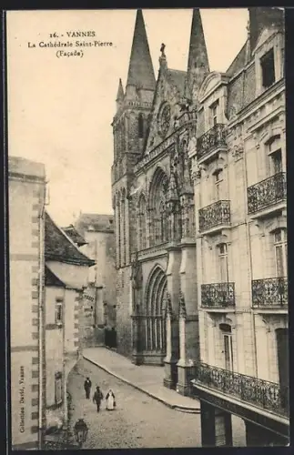 AK Vannes, La Cathédrale Saint-Pierre, Facade
