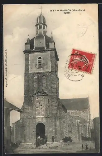 AK Mauron /Morbihan, Église